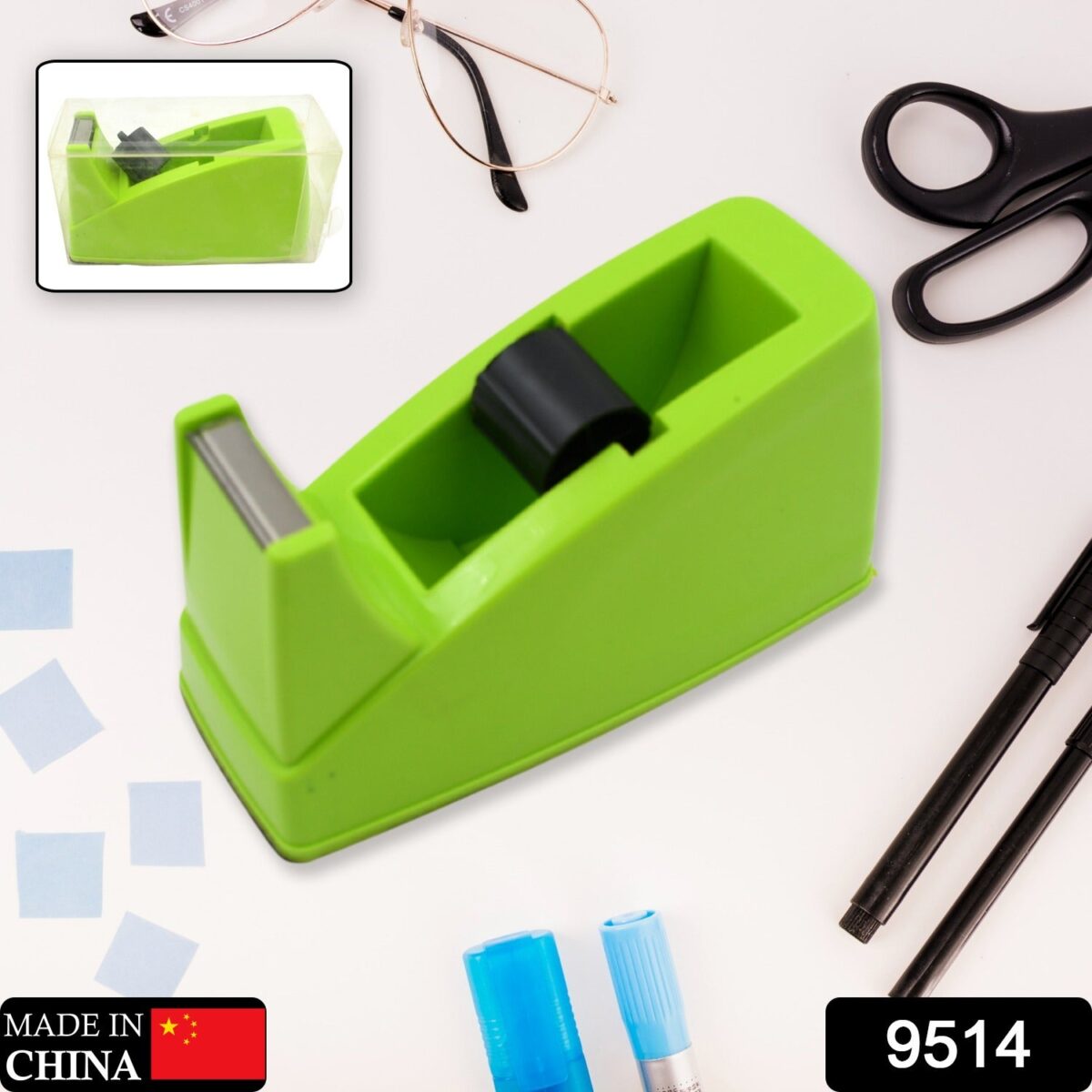 Plastic Tape Dispenser Cutter Ã¢â‚¬â€œ Heavy Duty Stationary Tape Cutter for Home, Office, School Use (1 Pc / 515 gm) - Image 2
