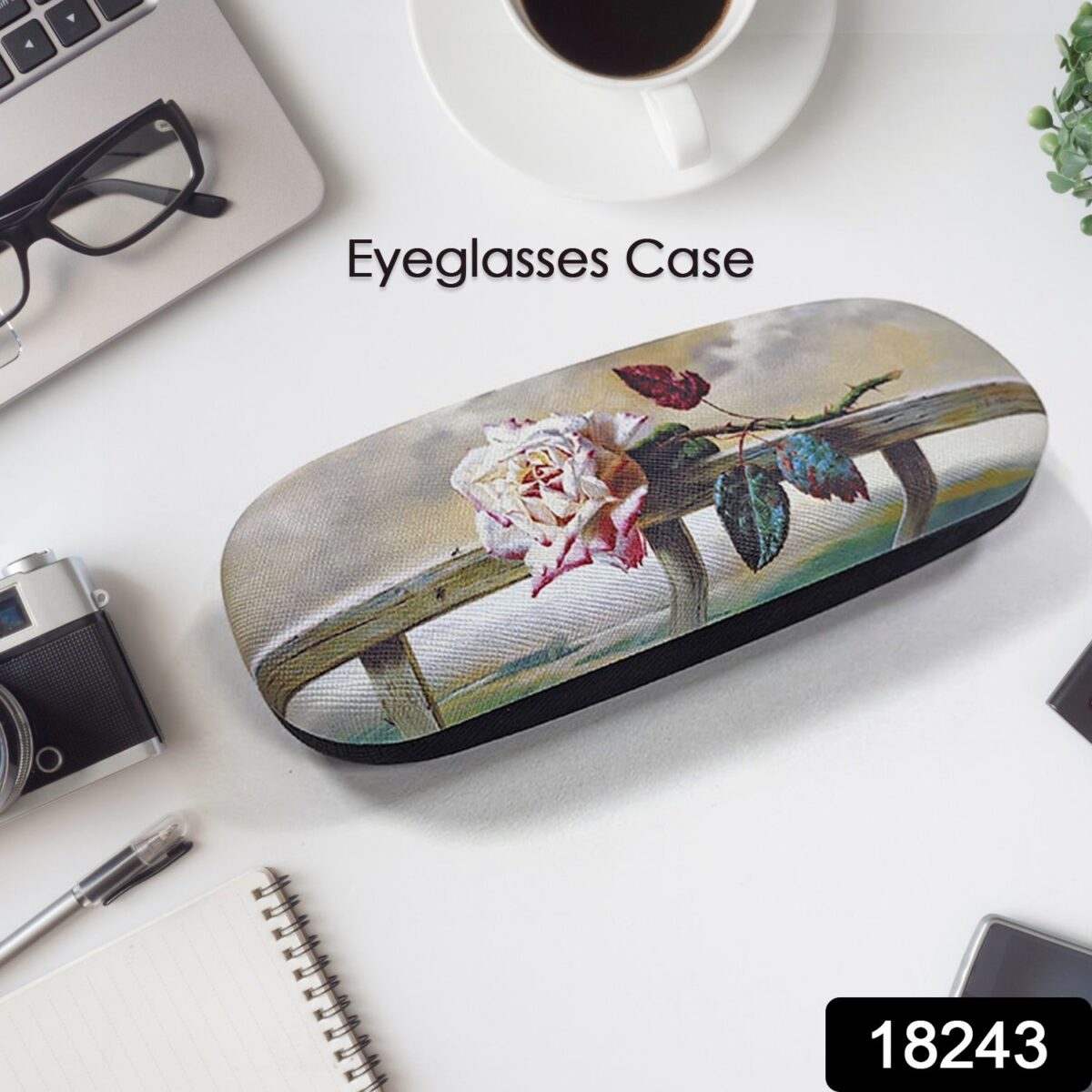 Flowers Decorative Glasses Case Eyeglasses Storage Box (1 Pc / Mix color) - Image 2