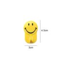 Plastic Self-Adhesive Smiley Face Hooks, 1 Kg Load Capacity (6pcs) - Image 3