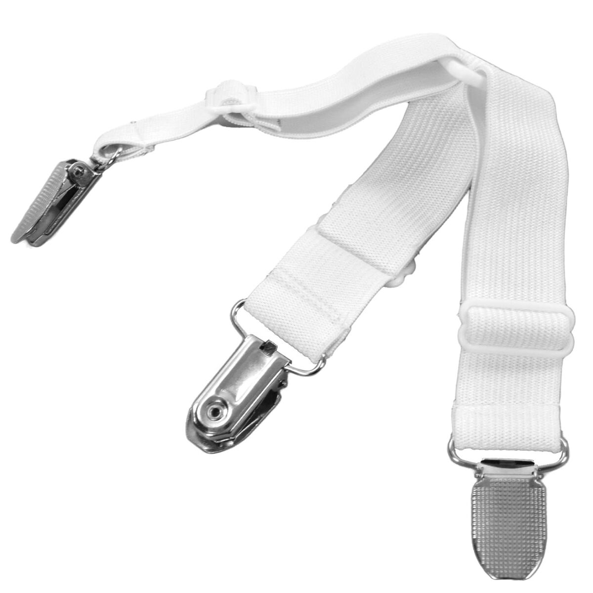 Adjustable Triangle Elastic Suspenders Gripper Holder Straps Clip for Bed Sheets (4 Pc) - Image 5