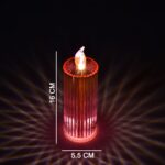 Big Simple Candles for Home Decoration, Crystal Candle Lights (Multicolor) - Image 6