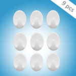 Self Adhesive Plastic Wall Hook Set for Home Kitchen and Other Places (Pack of 9) - Image 2
