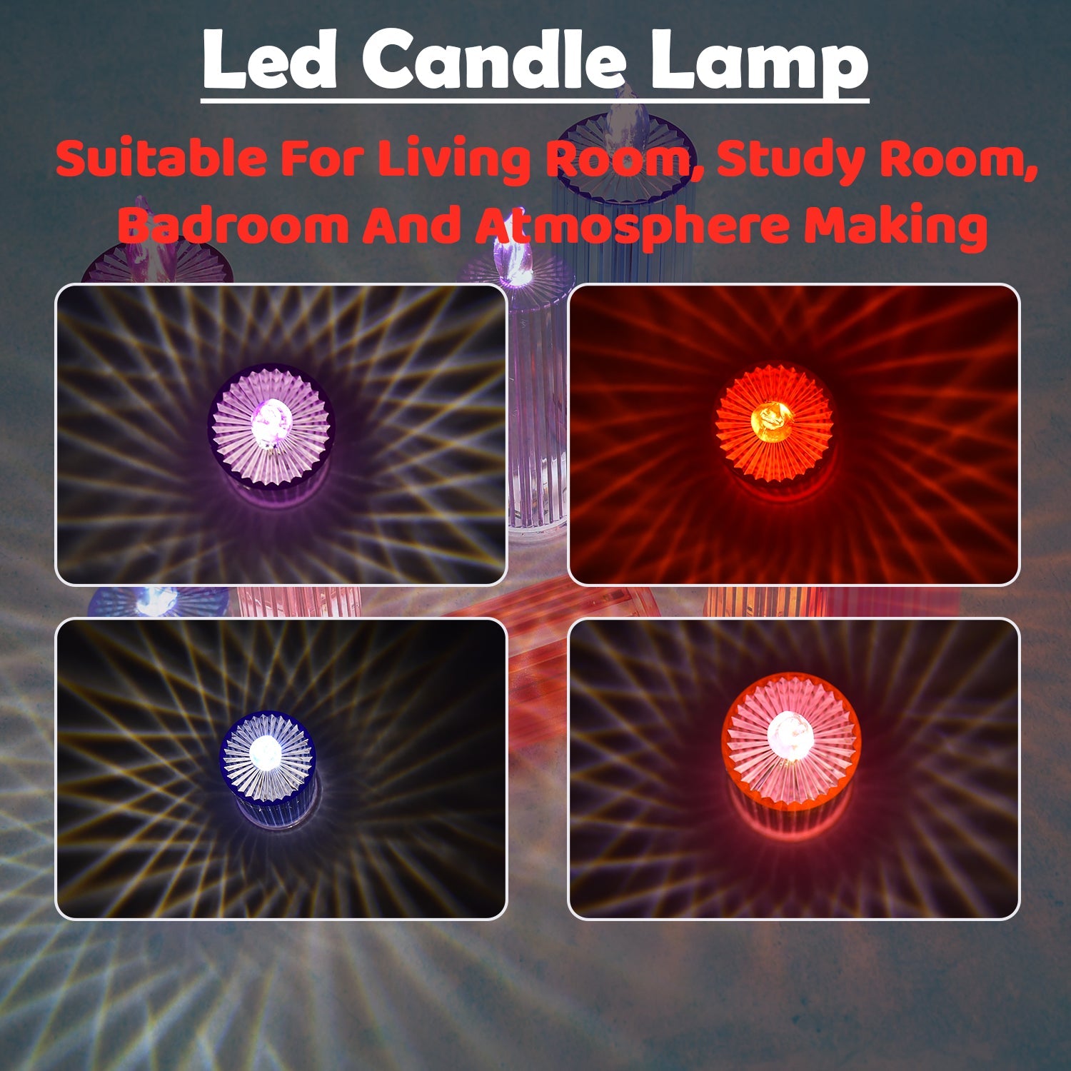 BAWbCgehhEfPwftK7tnNCZMqjREzWBXtfUz8pnmG.jpg Big Simple Candles for Home Decoration, Crystal Candle Lights (Multicolor) - Image 5