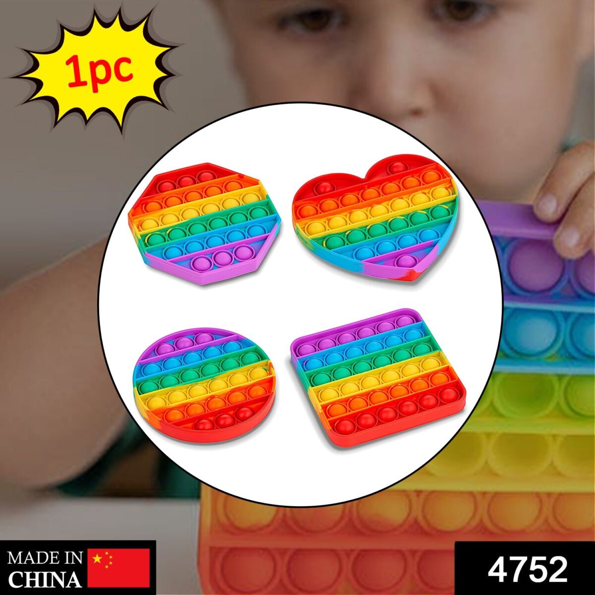 Random Shape Rainbow Colored Fidget (1Pc Only) - Image 2