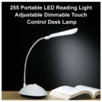 Portable LED Reading Light Adjustable Dimmable Touch Control Desk Lamp - Image 3