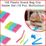 Plastic Snack Bag Clip Sealer Set (18 Pcs, Multicolour) - Image 5