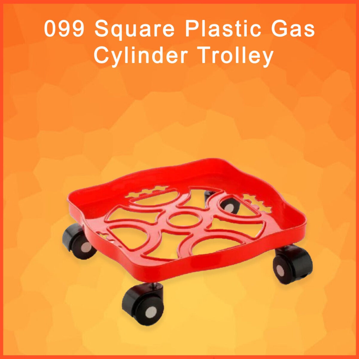 Square Plastic Gas Cylinder Trolley - Image 7