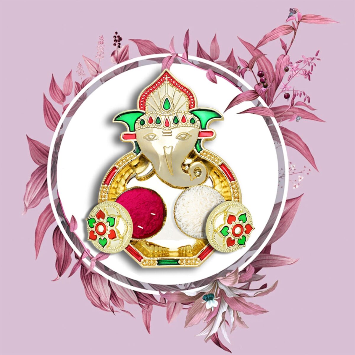 Special Puja Thali, Kumkum Thali Holder, Pooja Return Gift Diwali - Image 2