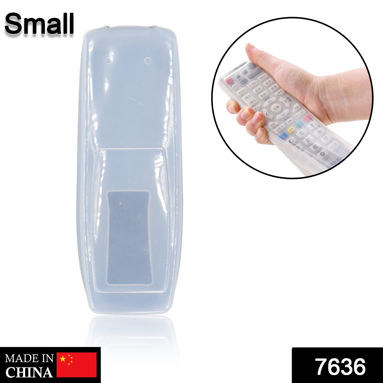 Protective_Cover_for_Remote_1_1.jpg Protective Cover for DISH TV SET TOP Box Remote Control Pouch Cover Holder (Small) - Image 2