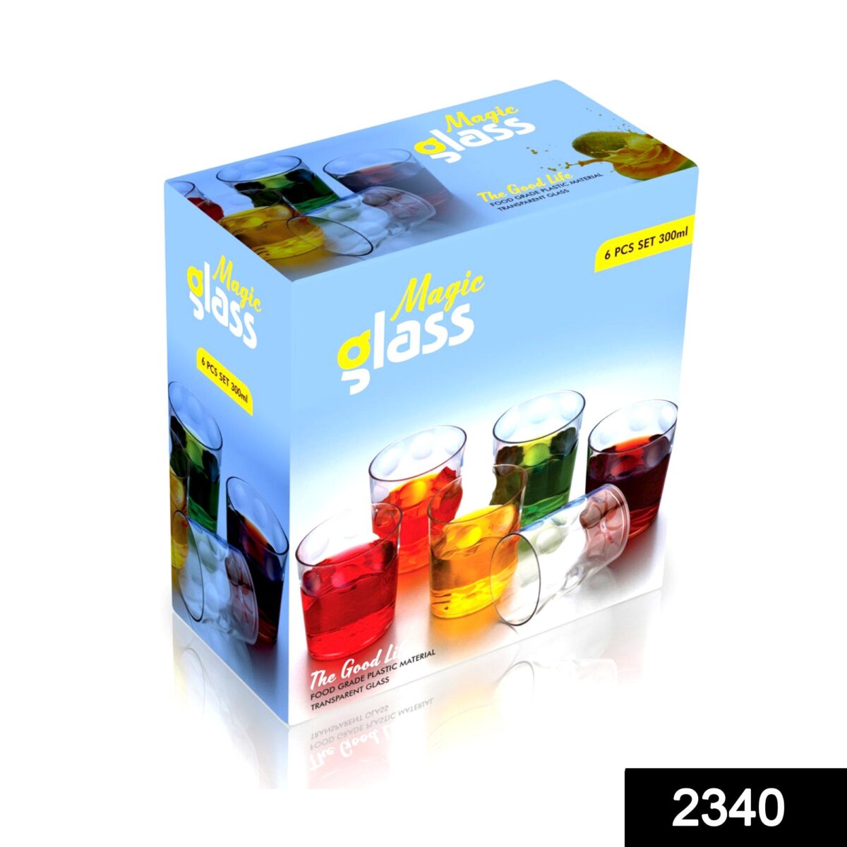 Multi Purpose Unbreakable Drinking Glass (Set of 6 Pieces) (300ml) - Image 2