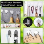 Multipurpose Stainless Steel Adhesive Hooks - Image 4