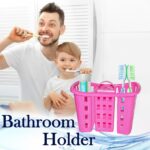 Toothbrush Toothpaste Bathroom Organizer Stand 4-in-1 Holder - Image 3