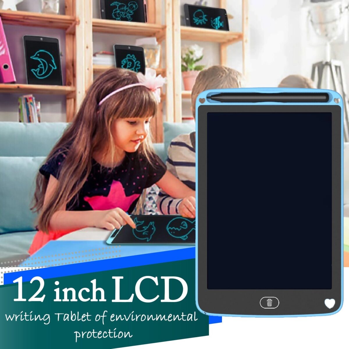 Portable LCD Writing Tablet â€“ 12-Inch Digital Notepad for Kids & Notes - Image 6
