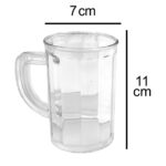 Unbreakable Drinking Plastic Type Glass Set, Beer Mug, Set of 4 PCs, Transparent - Image 5