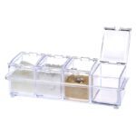 Crystal Seasoning Acrylic Box Pepper Salt Spice Rack - Image 4