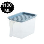 Air Tight Unbreakable Big Size 1100 ml Square Shape Kitchen Storage Container (Set of 6) - Image 5