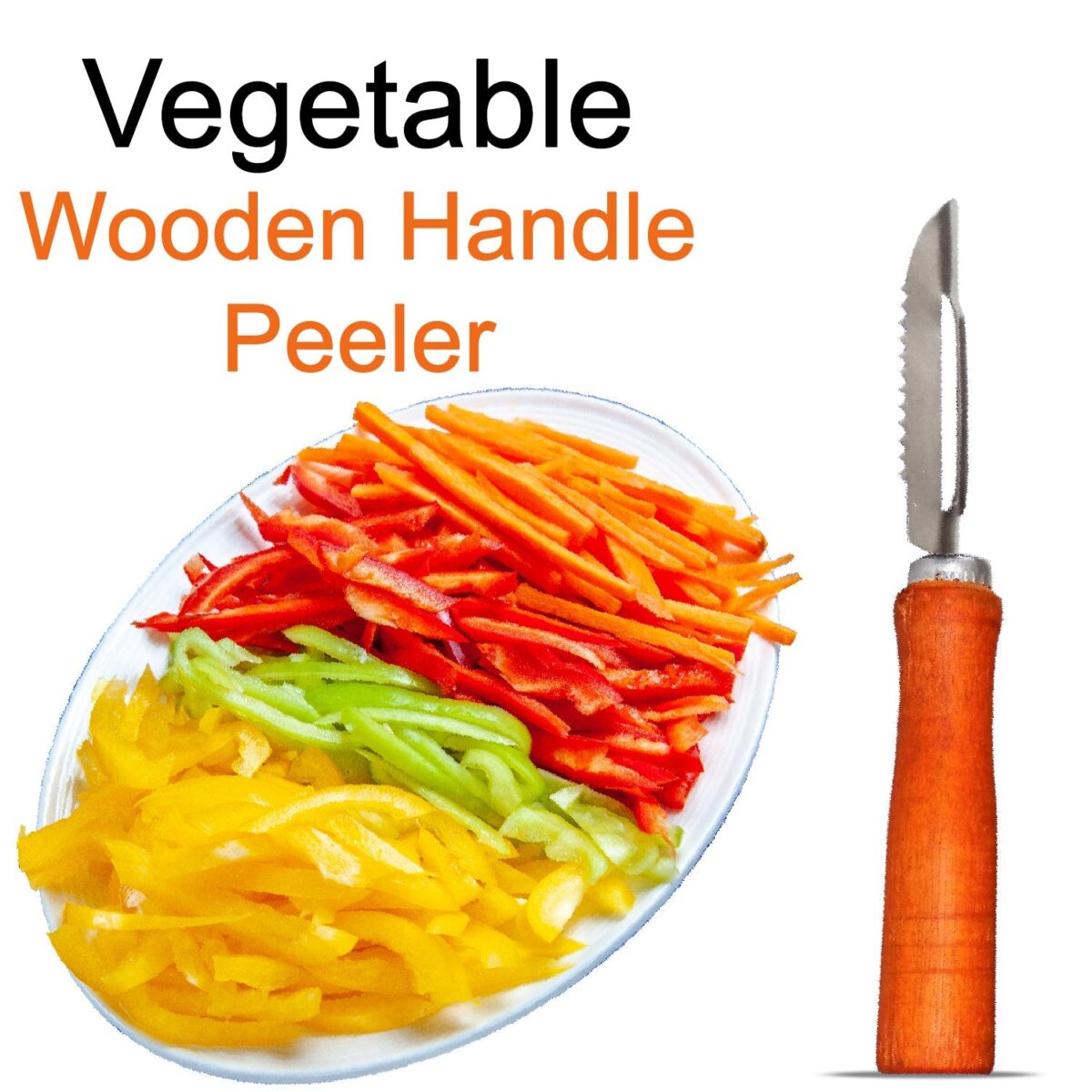 Wooden Handle and Stainless Steel Vegetable Peeler - Image 7