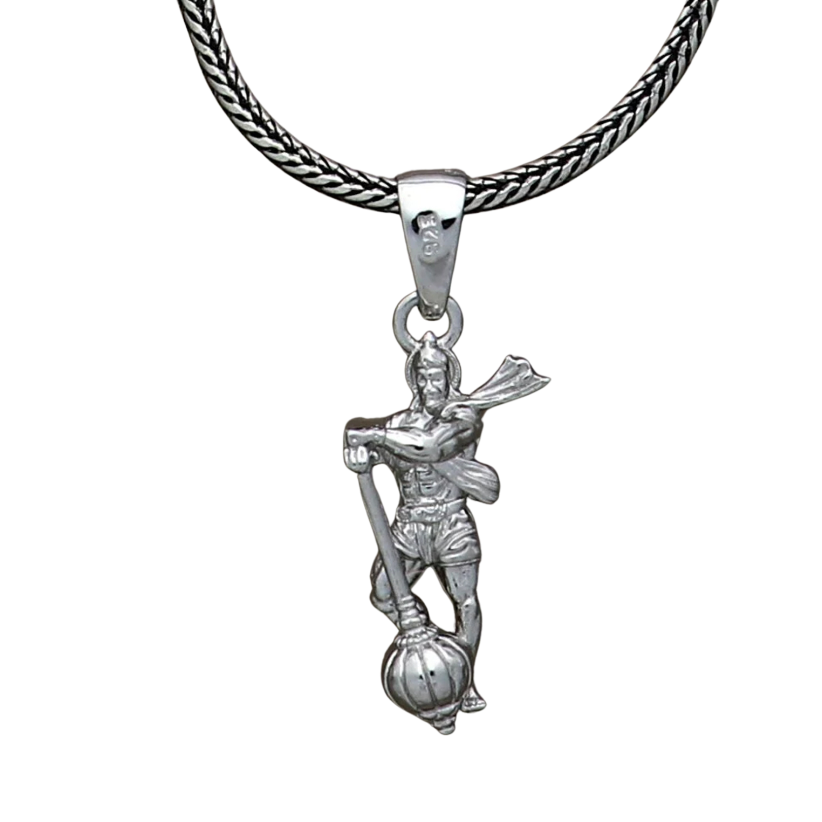 Untitleddesign_7.png Hanuman Ji Pendant with Gada Religious Jewellery for Men and Women (1 Pc) - Image 5