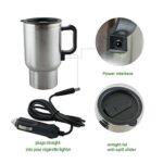 12V Car Charging Electric Kettle Mug (Silver) - Image 7