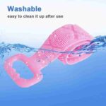 Silicone Body Back Scrubber Double Side Bathing Brush for Skin Deep Cleaning - Image 11