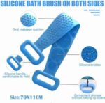 Silicone Body Back Scrubber Double Side Bathing Brush for Skin Deep Cleaning - Image 5