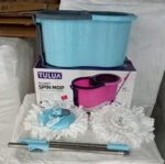 Quick Spin Mop Plastic spin, Bucket Floor Cleaning, Easy Wheels & Big Bucket, Floor Cleaning Mop with Bucket - Image 9
