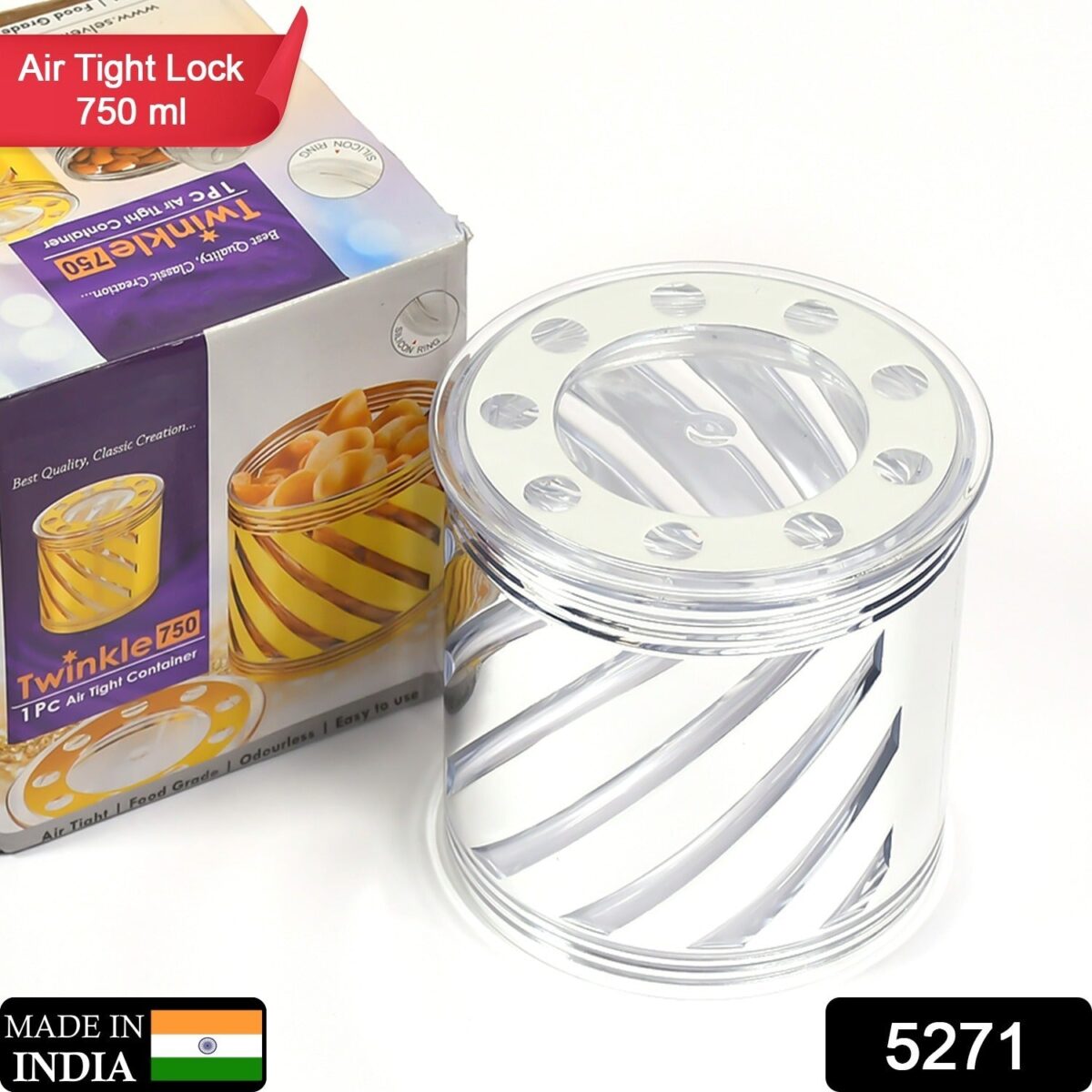 Dry Fruit Container , Storage Airtight Container For home & kitchen Use ( 750 ML ) - Image 2