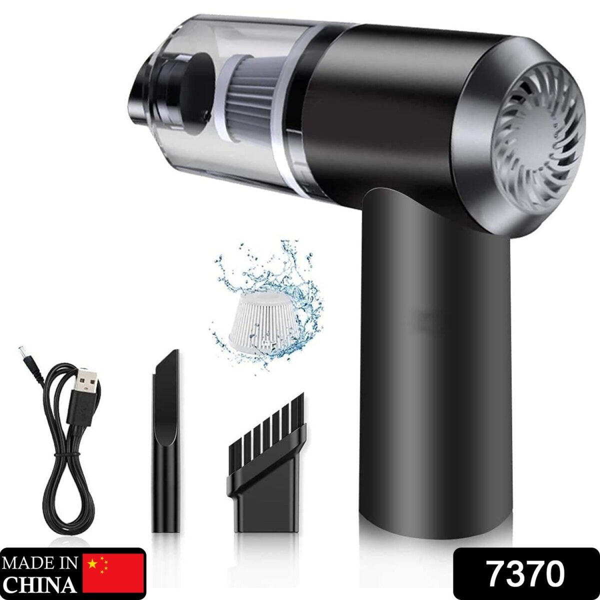 2 in 1 Wireless Vacuum Cleaner Ã¢â‚¬â€œ 120W Handheld USB Rechargeable for Home & Car (1 Pc) - Image 3