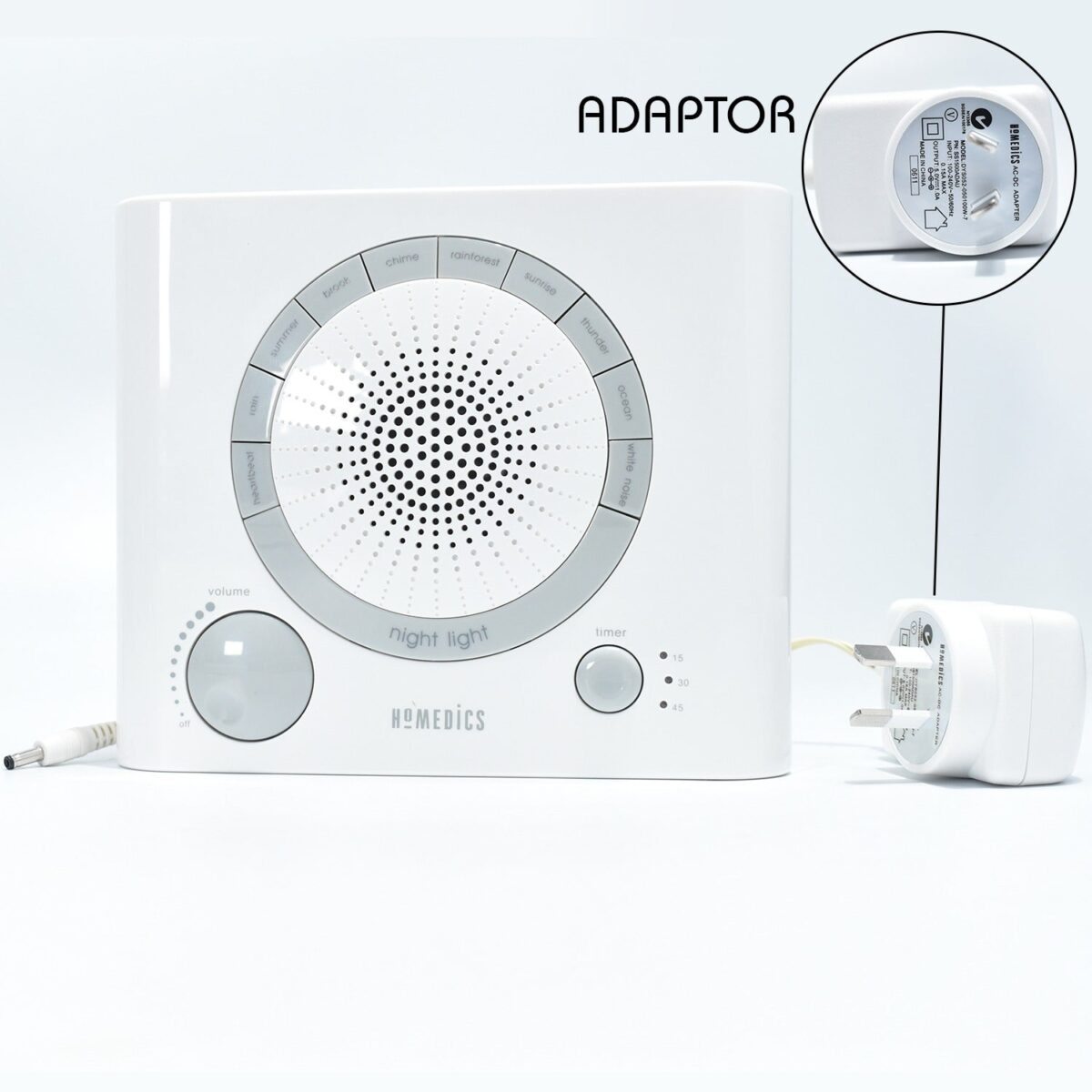 Sleep Therapy Sound Machine with 8 Soothing Sounds (Battery, Timer Option) - Image 12