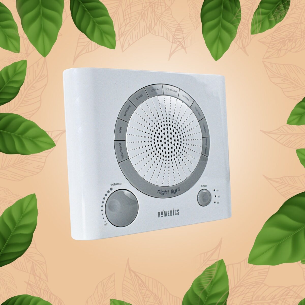 Sleep Therapy Sound Machine with 8 Soothing Sounds (Battery, Timer Option) - Image 11