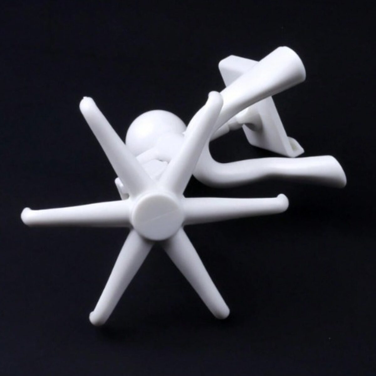360Ã‚Â° Rotating 6-Claw Hook Ã¢â‚¬â€œ Kitchen & Bathroom Organizer (1 Pc | White) - Image 3