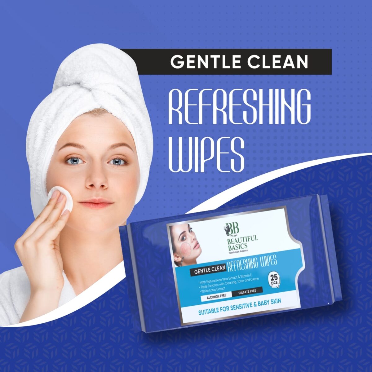 Refreshing Wet Wipes for Face | Facial Cleansing | Refreshing & Skin Hydration| Soothing for skin | pH Balance & Alcohol Free | Nourishing with Fruit extract | 25 Wipes - Image 8