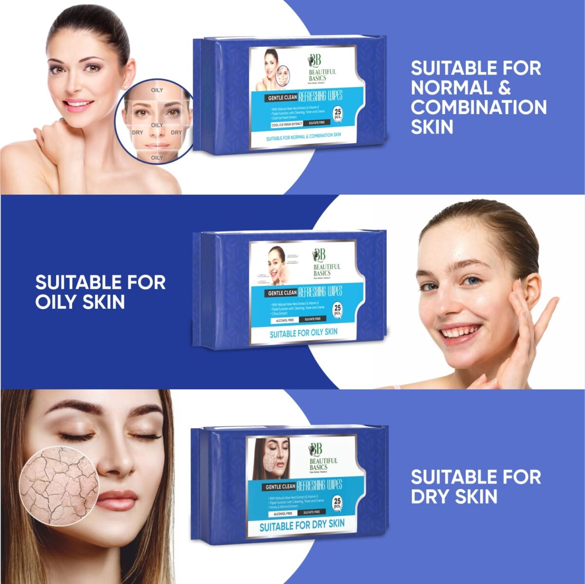 Refreshing Wet Wipes for Face | Facial Cleansing | Refreshing & Skin Hydration| Soothing for skin | pH Balance & Alcohol Free | Nourishing with Fruit extract | 25 Wipes - Image 7