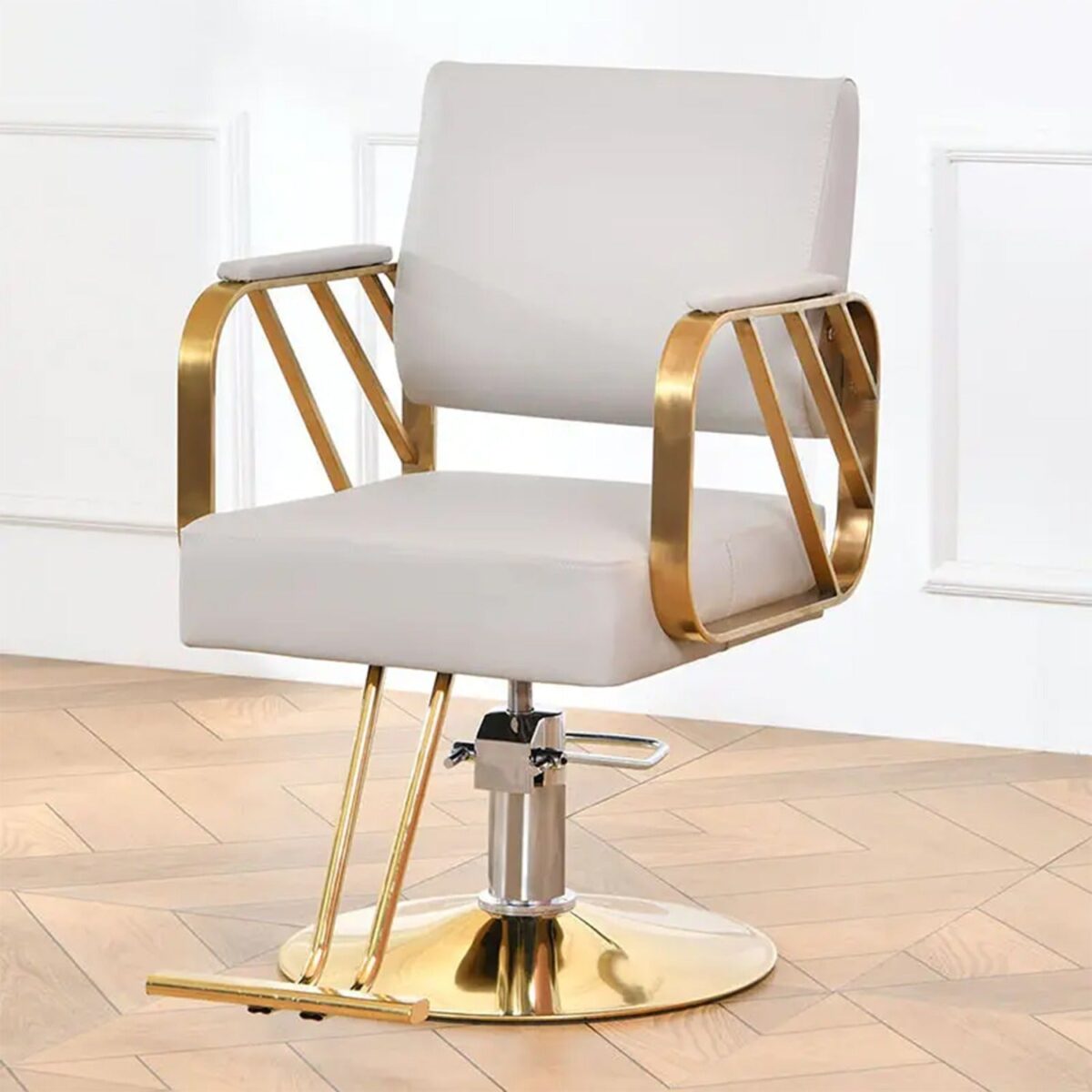 Salon Chair Hydraulic Chair for Business or Home, Simplicity Barber Chair Salon Beauty Spa Shampoo Hair Professional  Hydraulic Styling Chair (1 Unit ) - Image 1