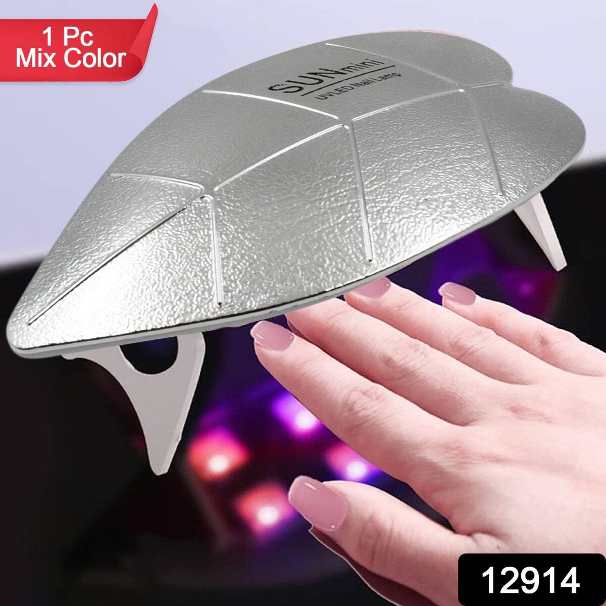 Mini Nail Lamp 6W UV LED Dryer Ã¢â‚¬â€œ Compact USB Nail Dryer for Gel Polish, Nail Art, Home & Salon Use (1 Pc) - Image 2
