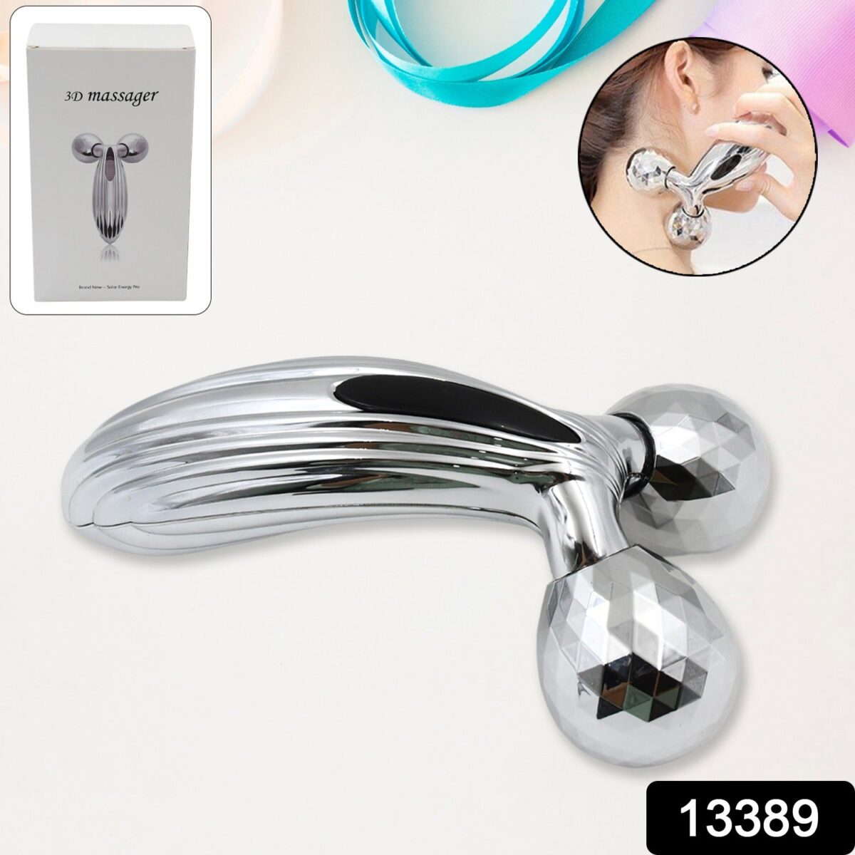 3D Manual Face Roller Massager (1 Pc) - Image 2