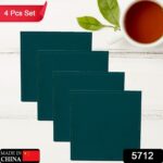Square Leather Tea Coaster Set â€“ Durable Dining & Coffee Table Decor (4 Pc) - Image 2