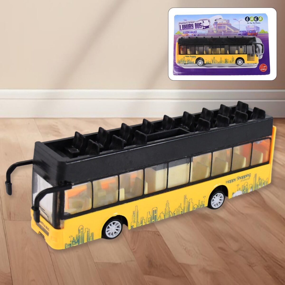 Die-cast Alloy London Long Bus Double Decker Sightseeing Bus - Image 1