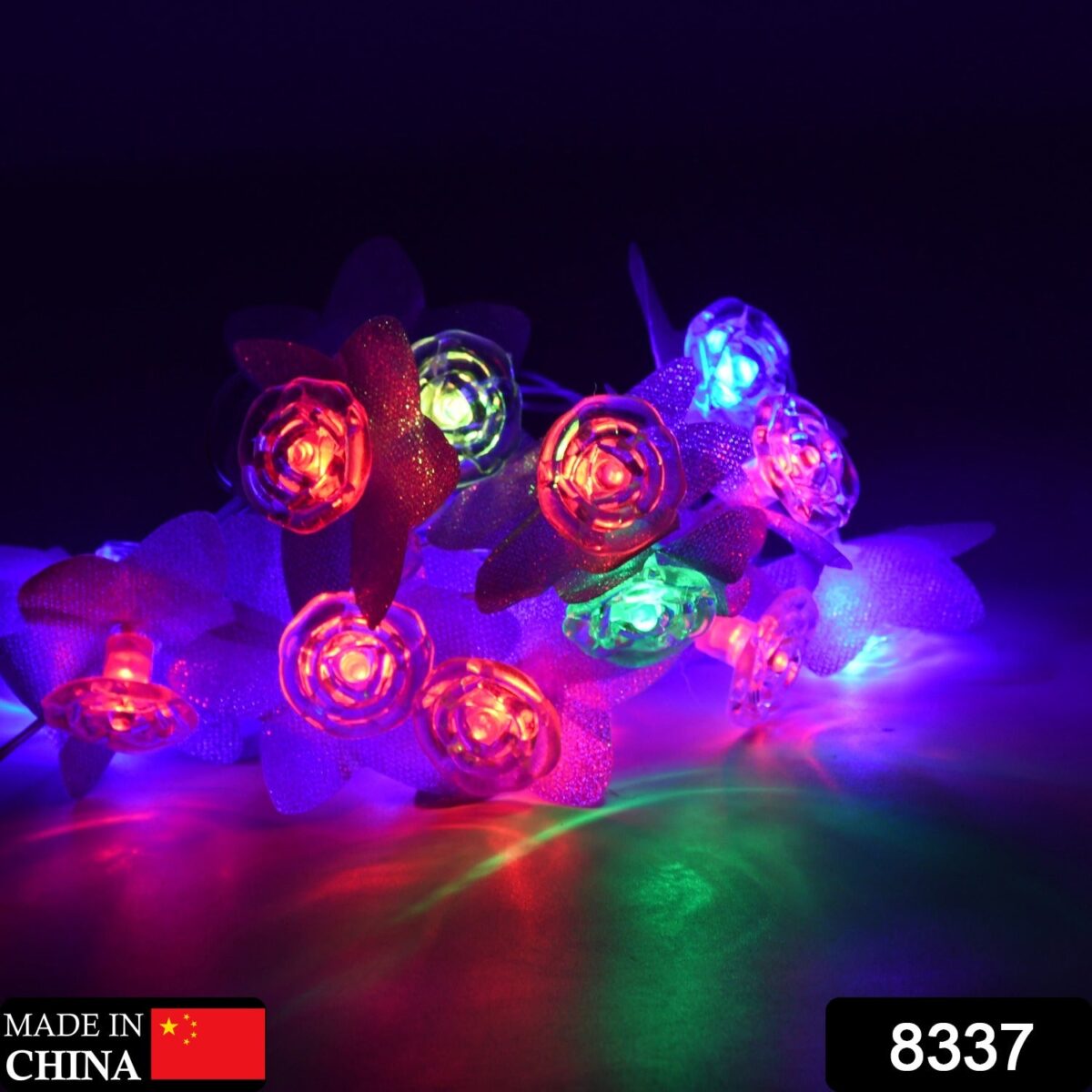 4Mtr Flower Design Home Decoration Electrical Series Light Home Decoration Diwali & Wedding LED Christmas String Light Indoor and Outdoor Light ,Festival Decoration Led String Light, Multi-Color Light (16L 4Mtr) - Image 2