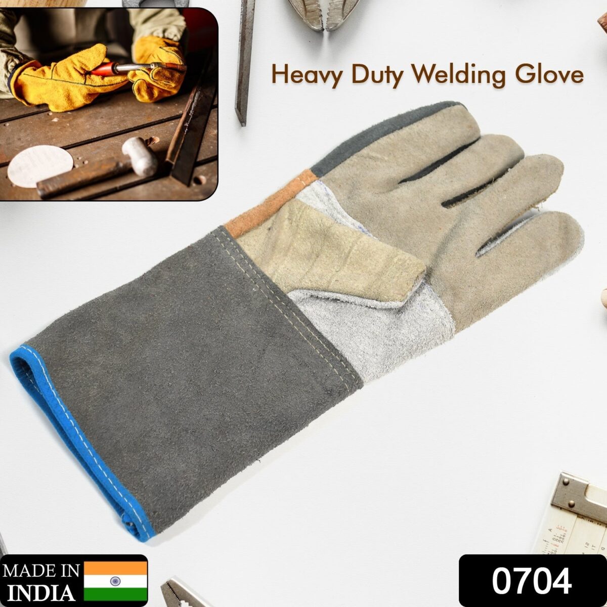 Protective Durable Heat Resistant Welding Gloves - Image 1