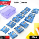 Blue Bubble Toilet Bowring Toilets, Toilet Cleaners Powerful Decontamination Durable Bathroom (12pc) - Image 2