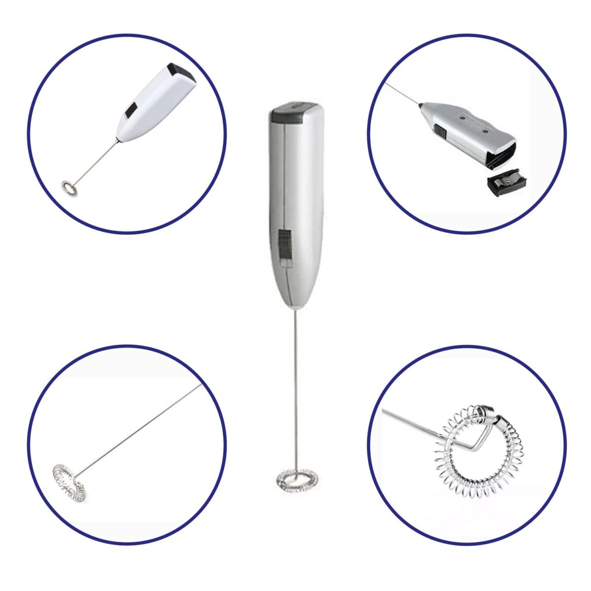 Electric Handheld Milk Wand Mixer Frother For Latte Coffee Hot Milk (Battery Not Included) - Image 5