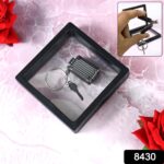 Suitcase Shape Nail Clipper Keychain With Key & 3D Floating Frame Display Case (1 Set) - Image 2