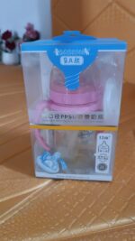 Plastic Baby Feeding Bottle with Handles & Straw (220 ML / 1 Pc) - Image 7