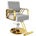 Salon Chair Hydraulic Chair for Business or Home, Simplicity Barber Chair Salon Beauty Spa Shampoo Hair Professional  Hydraulic Styling Chair (1 Unit ) - Image 4