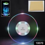 Colorful LED Cocktail Coaster, Round Ultra-Thin LED Drink Coaster (1 Pc) - Image 2