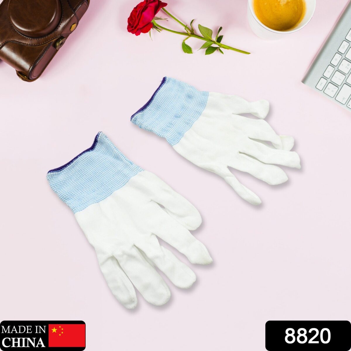 Small 1 Pair Cut Resistant Gloves Anti Cut Gloves Heat Resistant, Nylon Gloves, Kint Safety Work Gloves High Performance Protection. - Image 1