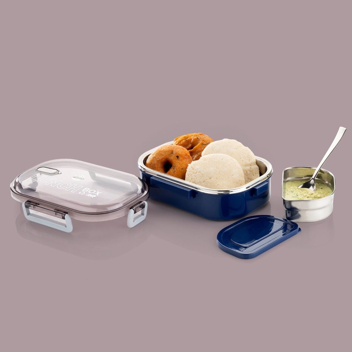 Home Chef Premium Airtight Steel Lunch Box - Image 4