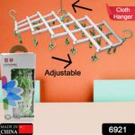 Big Adjustable Clothes Hanger, Windproof Tumble Dryer, Extendable, Socks Washing Liner, Plastic Drying Rack, Sock Hanger, Foldable Hanger, Underwear Dryer with 29 Clips - Image 2