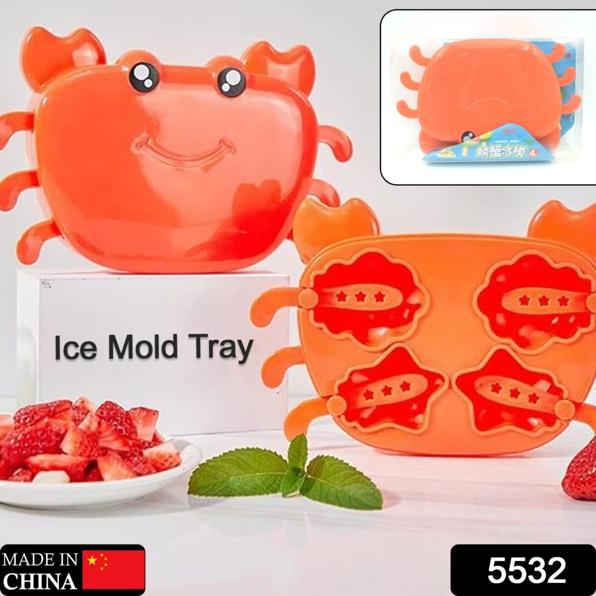 Crab Ice Mold Ã¢â‚¬â€œ Silicone Ice Cream & sicle Mold for Kids (1 Pc) - Image 2